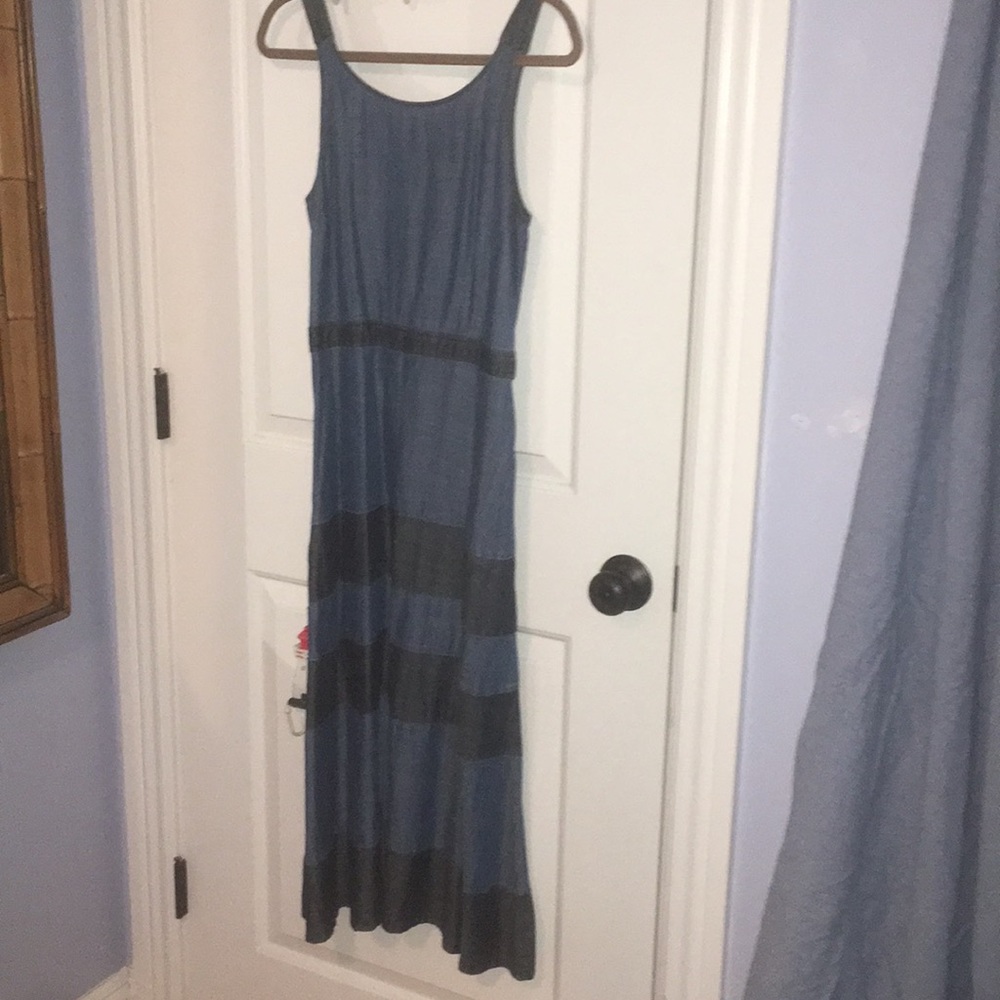 Chambray midi dress